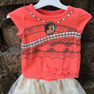 Disney Moana Shirt & Skirt set - size 18 mos